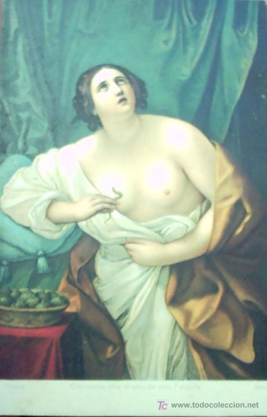 Postales: Firenze    Cleopatra che si uccide con laspide   reni - Foto 1