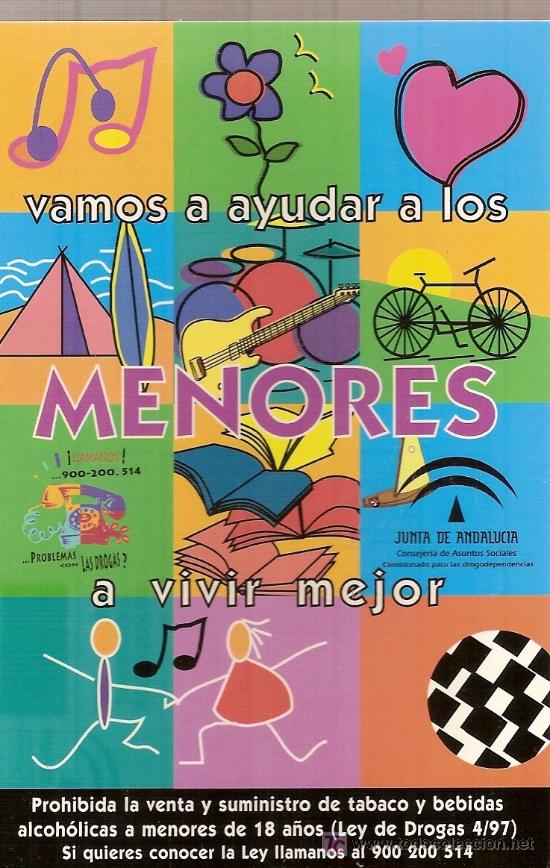Postales: Postal de tem&aacute;tica antidrogas. - Foto 1