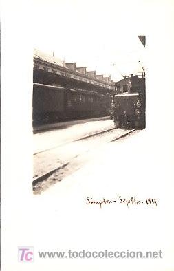 Postales: POSTAL DE FERROCARRILES SIMPTON SEPTIEMBRE 1919 - Foto 1