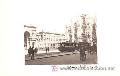 Postales: POSTAL DE TRANVIAS MILAN 1919 - Foto 1