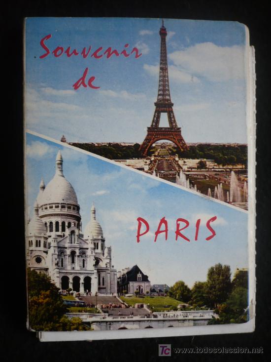 Postales: SOUVENIRS PARIS, 19 POSTALES. - Foto 1
