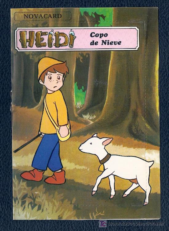 Postales: POSTAL CON CUENTO DE HEIDI  - COPO DE NIEVE - EDITORIAL MULHACEN 1975 - 10 X 15CM.