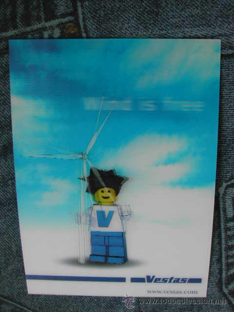 Cartes Postales: Postal en 3D de LEGO + VESTAS - A estrenar, con mucho movimiento.