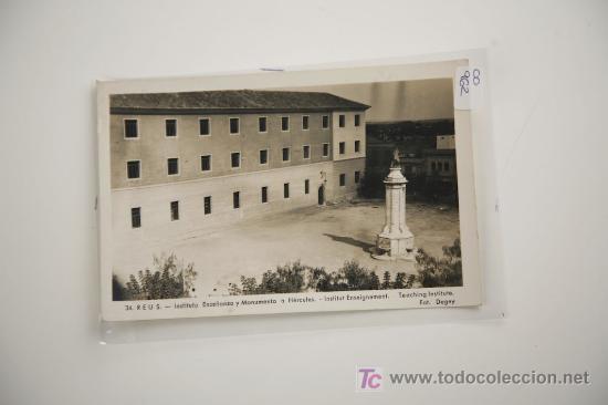 Postales: reus, instituto ense&ntilde;anza y monumento a hercules - Foto 1
