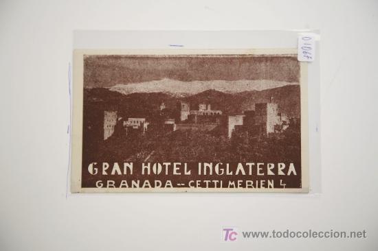 Postales: gran hotel inglaterra- granada - Foto 1