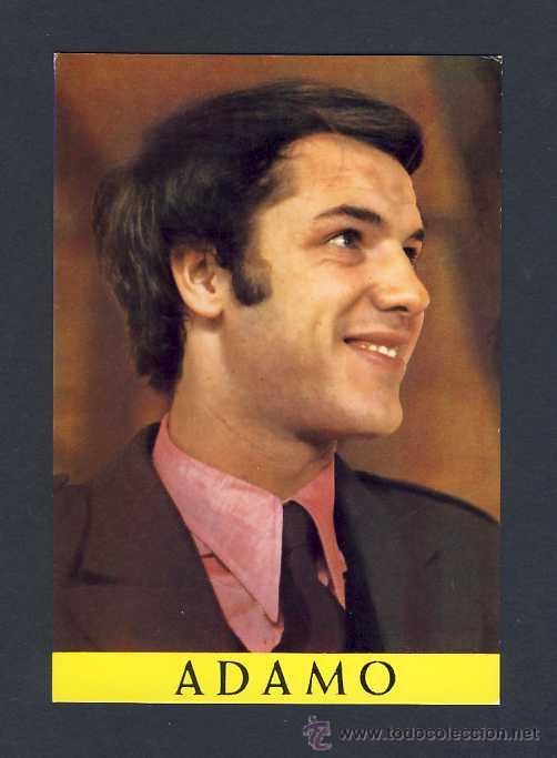 Postales: Postal de CANTANTES: Adamo (Ed.Bergas num.708) - Foto 1