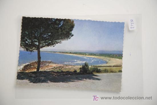 Postales: salou vista general de la playa a&ntilde;o 1984 - Foto 1