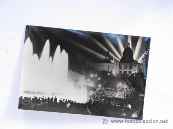Postales: postal de las fuentes de montjuic y el palacio - Foto 1