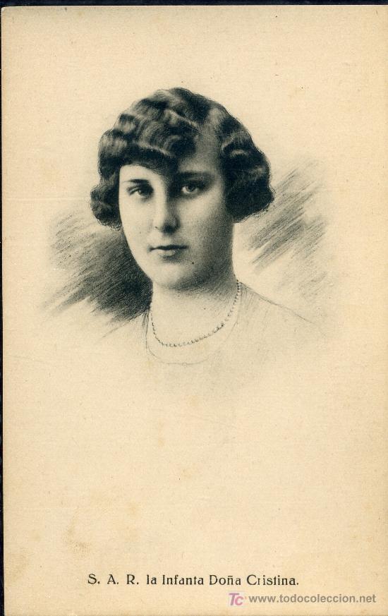 Postcards: TARJETA POSTAL DE S.A.R. LA INFANTA DO&Ntilde;A CRISTINA