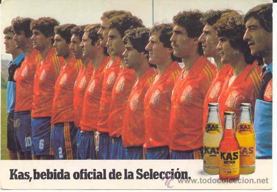 Postales: postal seleccion nacional espa&ntilde;ola de futbol,mundiales 1982,