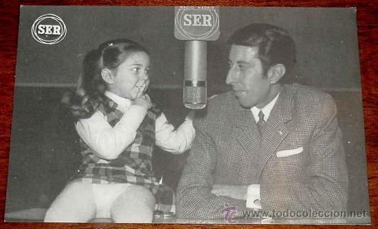 Postcards: ANTIGUA FOTO POSTAL DE CUCHI CUCHI Y MARIANO DE LA BANDA - LOCUTOR DE LA CADENA SER - FOTO PEREZ DE