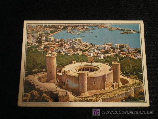 Postales: VIEJA POSTAL DEL CASTILLO DE BELLVER EN MALLORCA - Foto 1