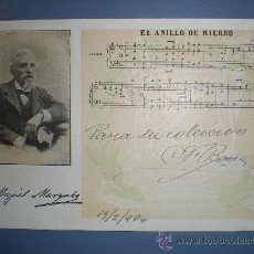 Postales: POSTAL DEL MAESTRO PEDRO MIGUEL MARQUÉS AÑO 1904 . Lote 23460151