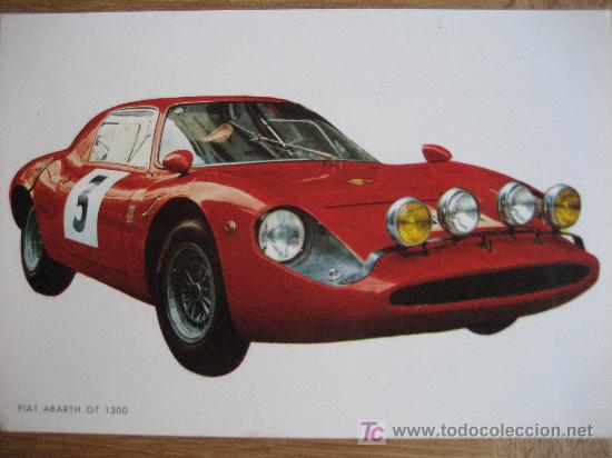 Postales: Fiat Abarth OT 1300. Escrita 1969