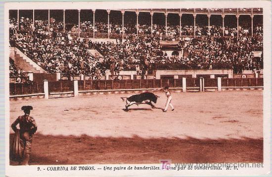Postales: Corrida de Toros. Un par de banderillas. - Foto 1