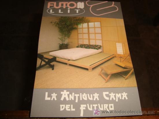 Postkarten: la antigua cama del futuro, futon llit