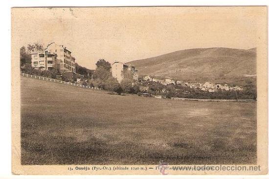 Postales: 3268 -OSSEJA (Pyr.Or.) SOLARIUMS Y VISTA GENERAL- CIRC 1940 Y CENSURADA