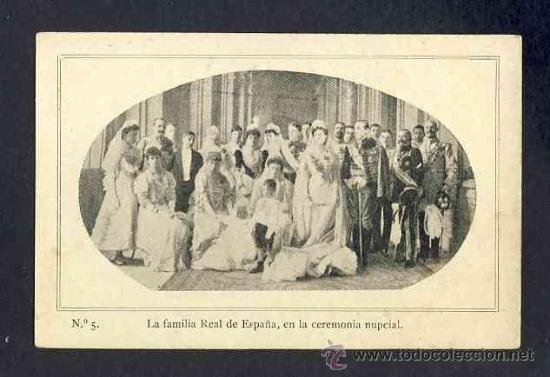 Postales: Coleccion completa de 10 postales de la monarquia espa&ntilde;ola - Foto 6