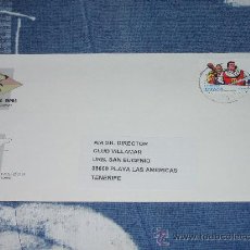 Postales: EL CAPITAN TRUENO. SOBRE CIRCULADO CON SELLO DEL HÉROE DEL TEBEO. FILATELIA. Lote 27455736