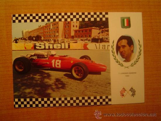 Postales: POSTAL  LORENZO BANDINI ITALIA N&ordm; 9  SERIE GRAN PRIX FERRARI 67. F.1 MOTOR FERRARI  SIN CIRCULAR
