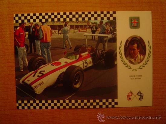 Postales: POSTAL DAVID HOBBS GRAN BRETA&Ntilde;A  N&ordm; 4 SERIE GRAN PRIX HONDA RA 302 F.1 MOTOR V-8SIN CIRCULAR