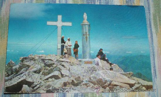 Postales: pirineos centrales  pico del aneto cruz y virgen del pilar circulada