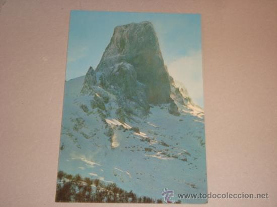 Postales: postal picos de europa, naranjo de bulnes en invierno