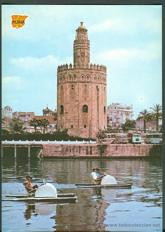 Postales: POSTAL DE SEVILLA. LA TORRE DEL ORO . NO CIRCULADA - Foto 1