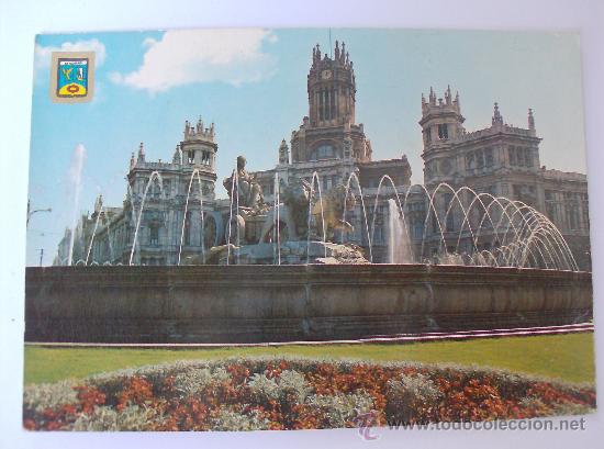 Postales: POSTAL MADRID CIBELES Y PALACIO DE COMUNICACIONES - Foto 1