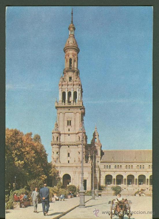Postales: UNA POSTAL DE SEVILLA. PLAZA DE ESPA&Ntilde;A. - Foto 1