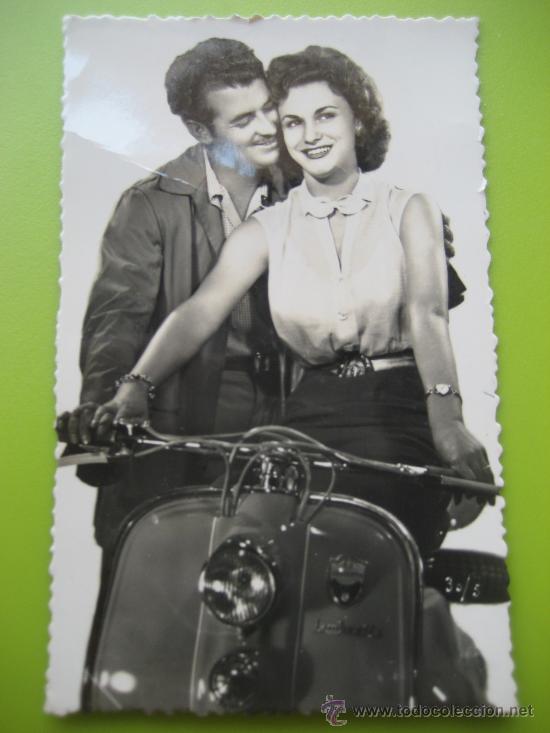 Postales: Lambretta. Postal romantica . Escrita - Foto 1