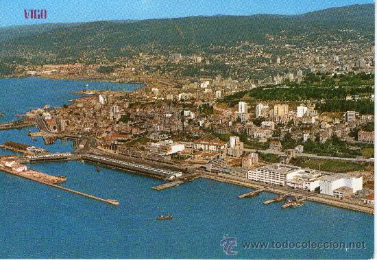 Postales: buena postal de vigo - vista aerea - - Foto 1