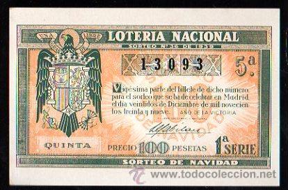 Postkarten: POSTAL DE LOTERIA NACIONAL SORTEO VEINTIDOS 1939.