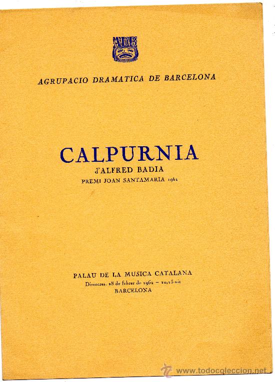 Postales: Agrupaci&oacute;n Dram&aacute;tica de Barcelona 1962 - Foto 1