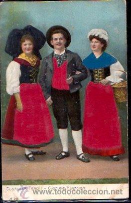 Postcards: TARJETA POSTAL COSTUMBRISTA. ELSASSER TRACHT. COSTUME ALSACIEN. RELIEVE CON HILO