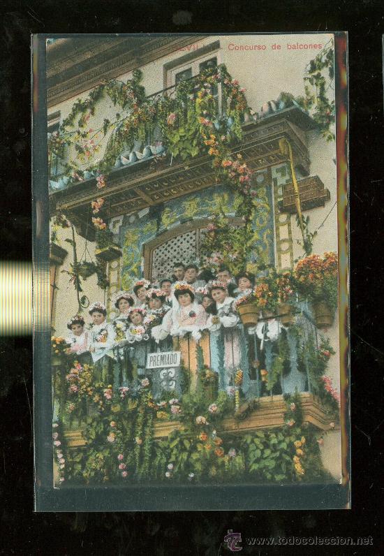 Postales: TARJETA POSTAL. SEVILLA. CONCURSO DE BALCONES. E. TOMAS SANZ. - Foto 1