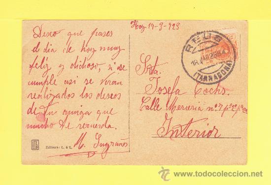 Postales: Antigua postal 158 - La mer de sable - Edici&oacute;n LTL - Circulada en 1928 - Foto 2