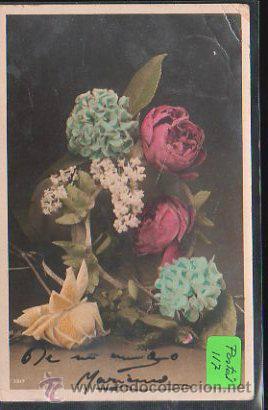Postales: TARJETA POSTAL DE MOTIVOS FLORALES