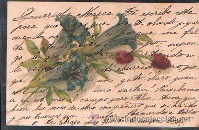 Postales: TARJETA POSTAL DE MOTIVOS FLORALES