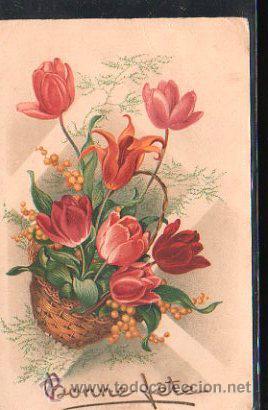 Postales: TARJETA POSTAL DE MOTIVOS FLORALES. SERIE 4 - 275. M.D. PARIS