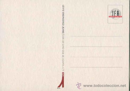 Postales: Postal publicitaria levi&acute;s - Foto 2