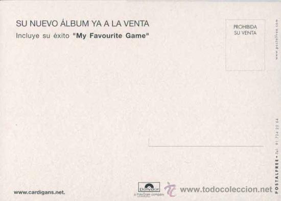 Postales: Postal The Cardigans - gran turismo - Foto 2