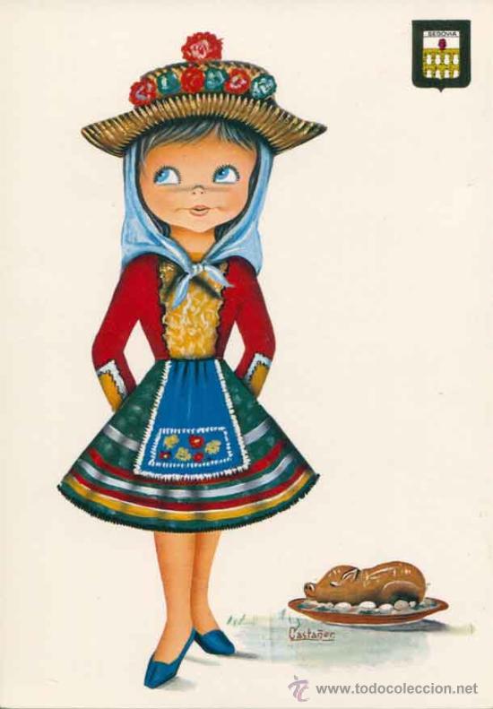 Postales: Postal trajes regionales - Castilla la Vieja num. 25 - Foto 1