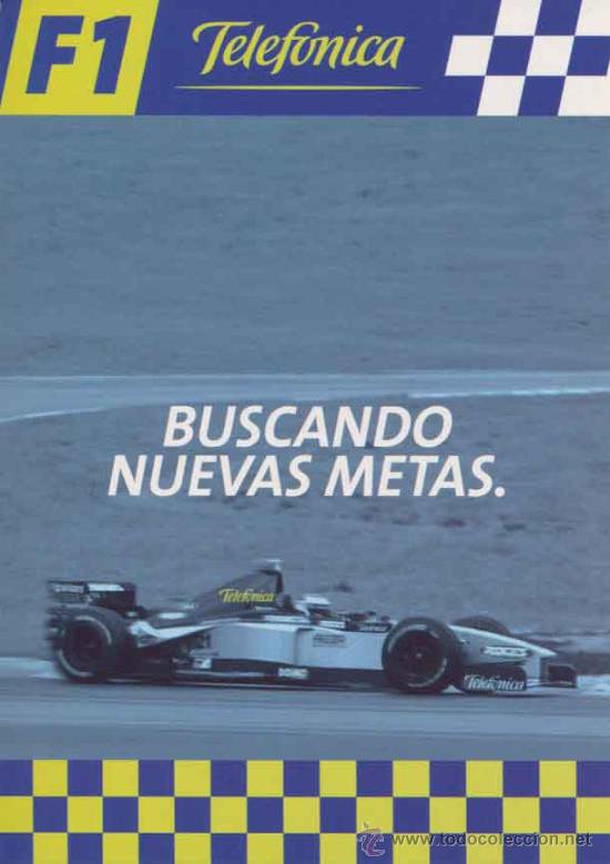 Postales: Postal publicitaria Telefonica F1 - Foto 1