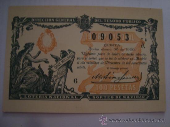 Postkarten: tarjeta postal 1967 primer premio sorteo de diciembre 1920