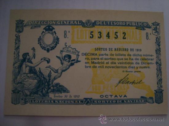 Postkarten: tarjeta postal 1967 primer premio sorteo de diciembre 1919