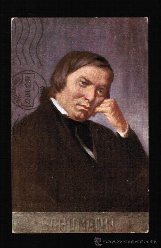Postales: BONITA POSTAL COMPOSITOR - SCHUMANN - Foto 1