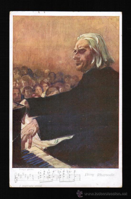 Postales: BONITA POSTAL COMPOSITOR - LISZT - Foto 1