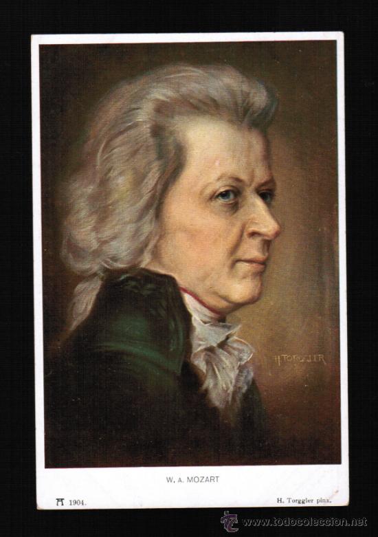 Postales: BONITA POSTAL COMPOSITOR - W.A. MOZART - Foto 1