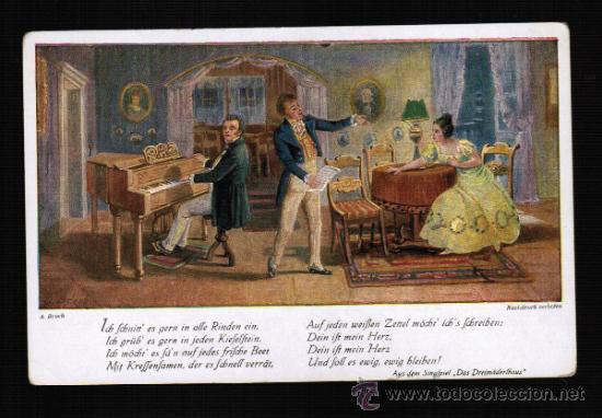 Postales: BONITA POSTAL COMPOSITOR - SCHUBERT - Foto 1